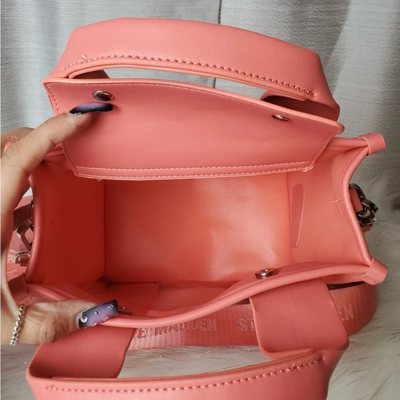 STEVE MADDEN ocean coral bwebber satchel and wallet set - Picture 6 of 11